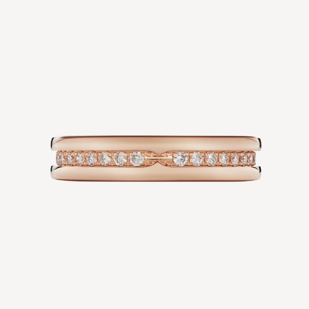 [Lora-Jewelry]ZERO 1 ONE-BAND PAVED DIAMONDS ON THE SPIRAL RING