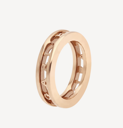 [Lora-Jewelry]ZERO 1 ONE-BAND WITH OPENWORK LOGO SPIRAL RING