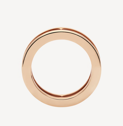 [Lora-Jewelry]ZERO 1 ONE-BAND WITH OPENWORK LOGO SPIRAL RING