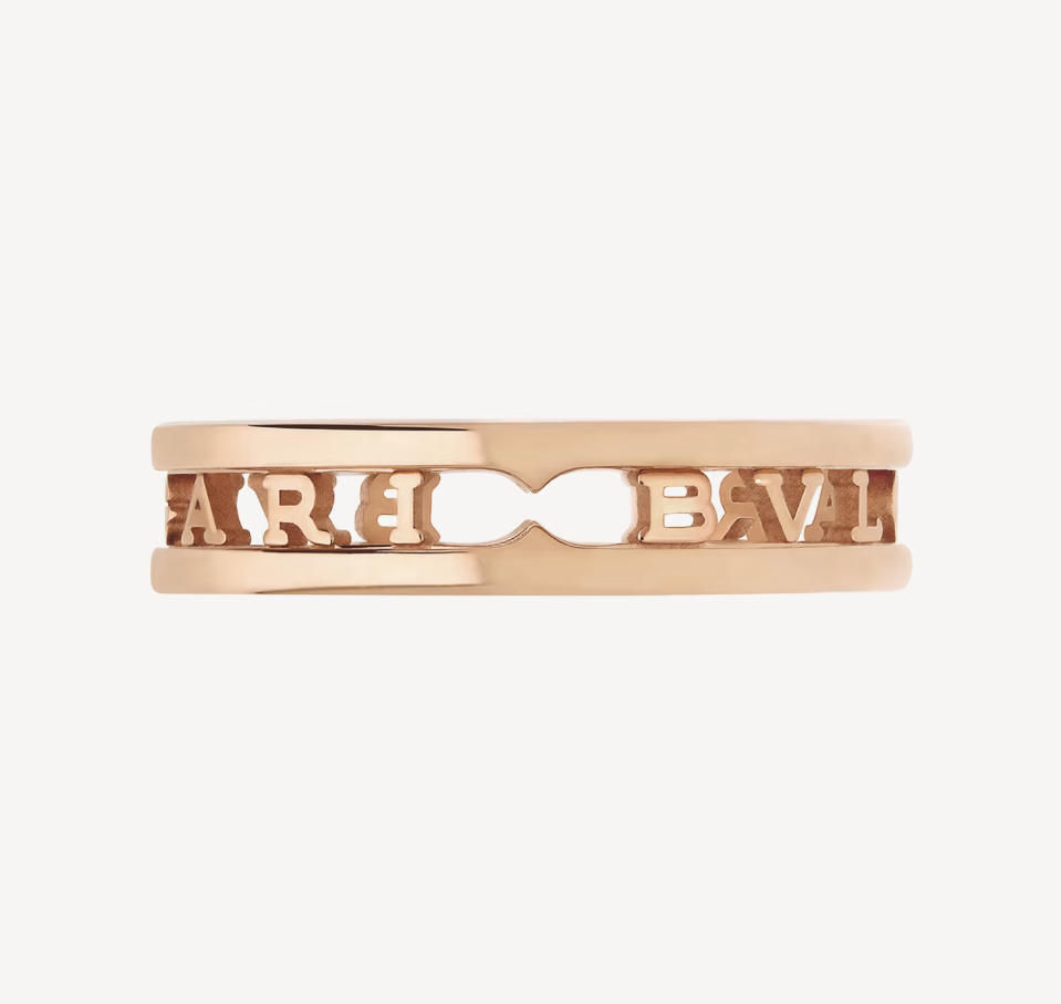 [Lora-Jewelry]ZERO 1 ONE-BAND WITH OPENWORK LOGO SPIRAL RING