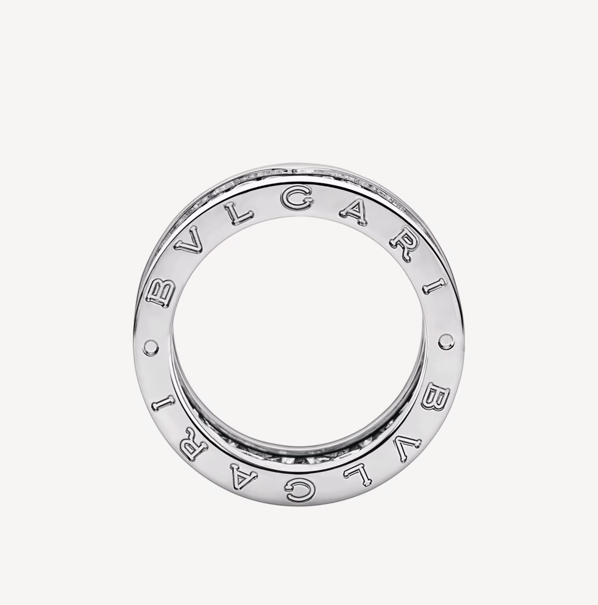 [Lora-Jewelry]ZERO 1 WITH PAVED DIAMONDS ON THE SPIRAL RING