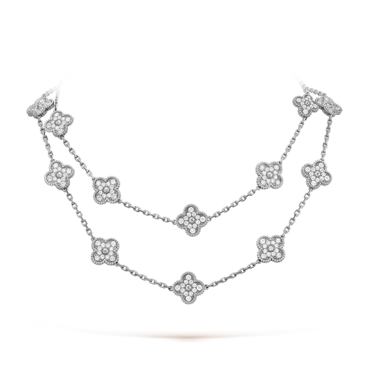 [Lora-Jewelry]CLOVER 20 MOTIFS DIAMOND SILVER