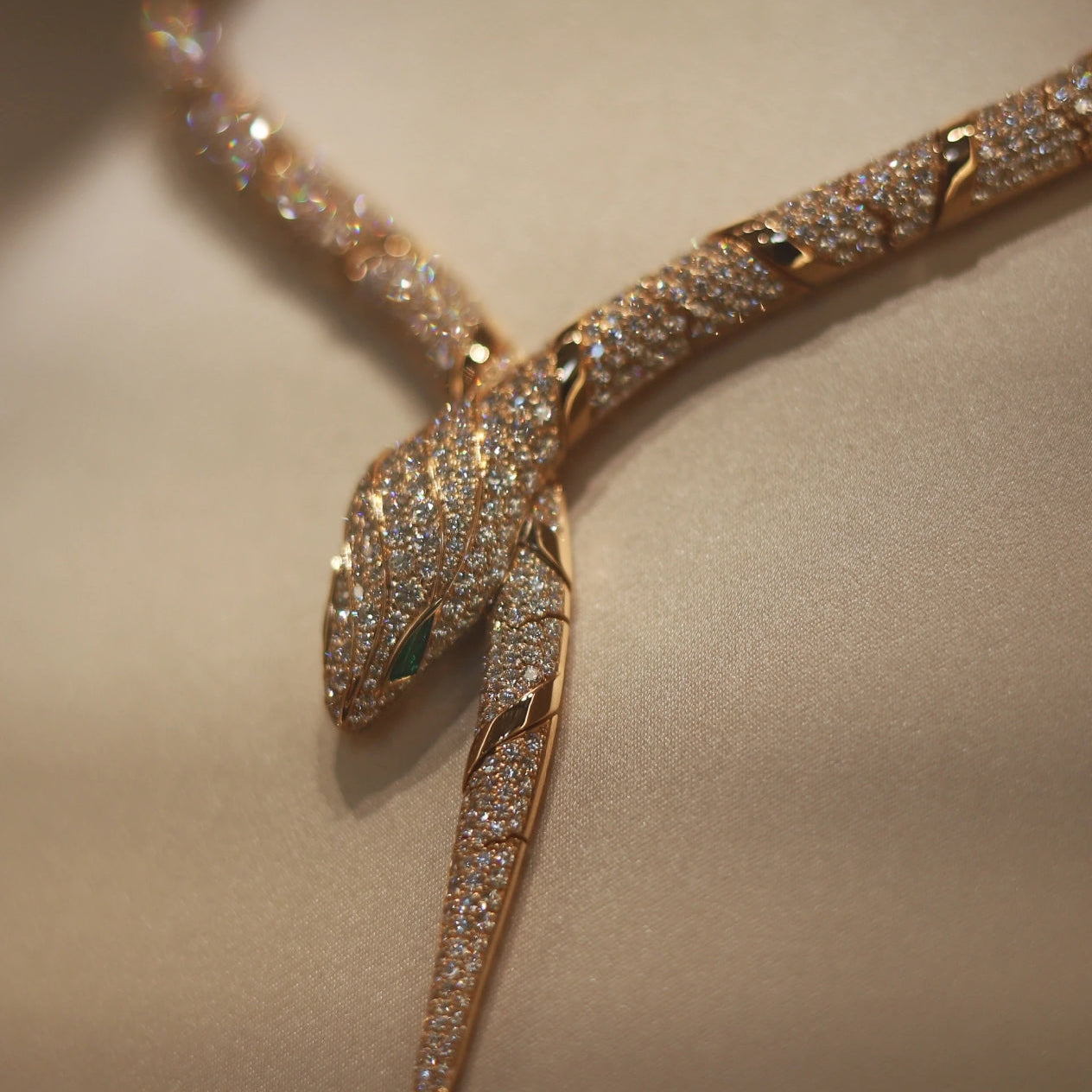[Lora-Jewelry]HAUTE COUTURE GOLD SERPENTI NECKLACE