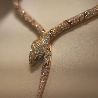 [Lora-Jewelry]HAUTE COUTURE GOLD SERPENTI NECKLACE