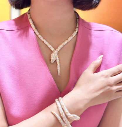 [Lora-Jewelry]HAUTE COUTURE GOLD SERPENTI NECKLACE