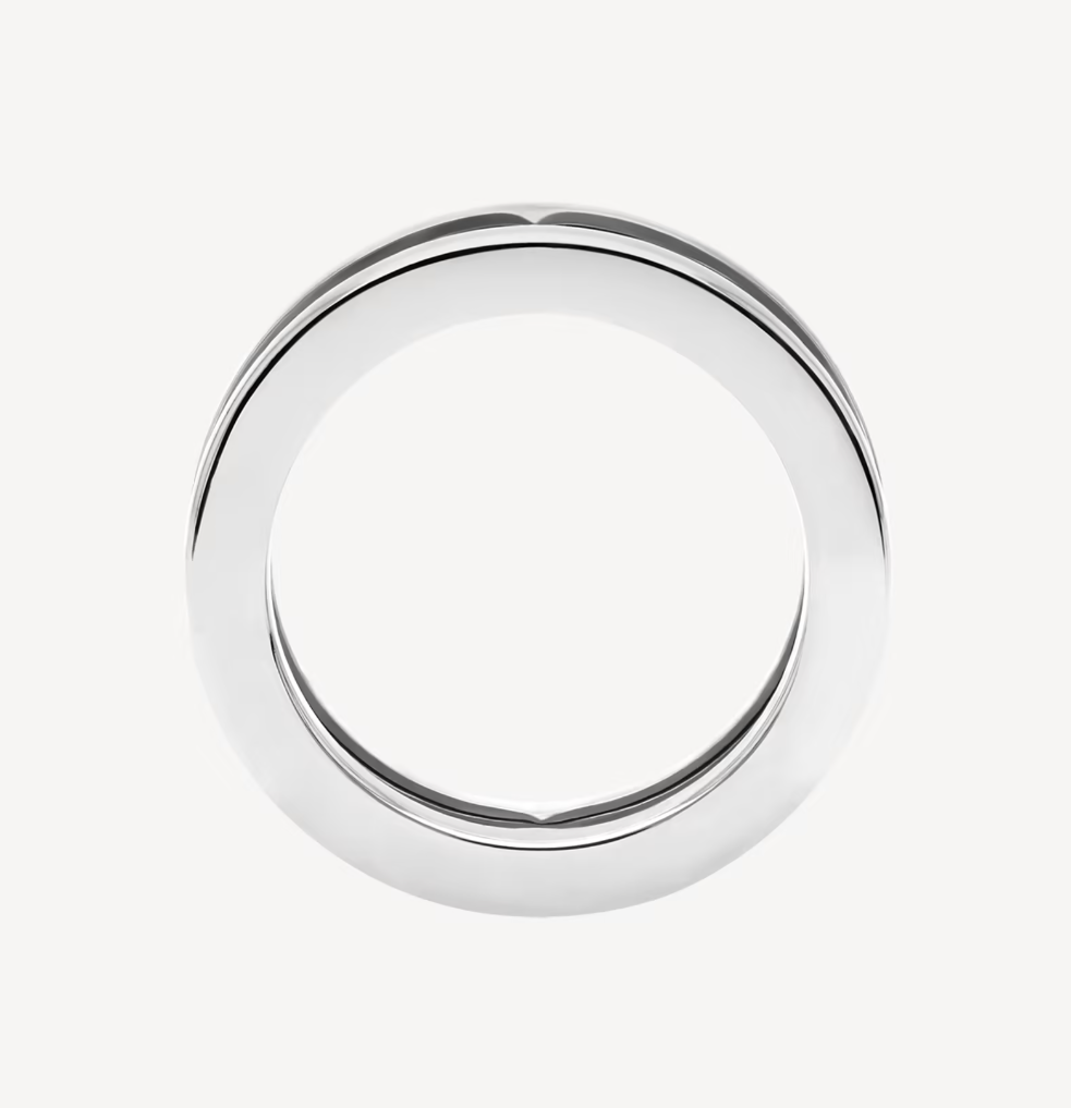 [Lora-Jewelry]ZERO 1 ONE-BAND WITH OPENWORK LOGO SPIRAL RING
