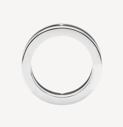 [Lora-Jewelry]ZERO 1 ONE-BAND WITH OPENWORK LOGO SPIRAL RING