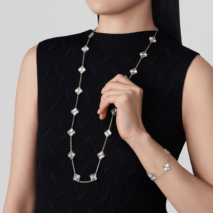 [Lora-Jewelry]TRÈFLE 20 MOTIFS LASER ARGENT