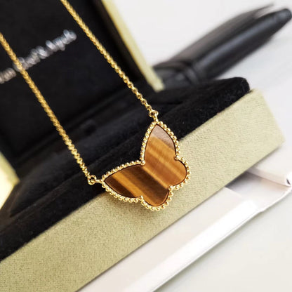 [Lora-Jewelry] TIGER__ EYE BUTTERFLY NECKLACE