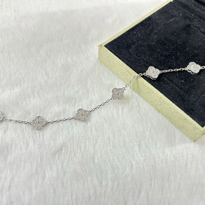 [Lora-Jewelry]CLOVER 6 MOTIF DIAMOND BRACELET