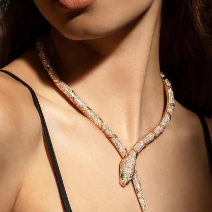 [Lora-Jewelry]HAUTE COUTURE GOLD SERPENTI NECKLACE