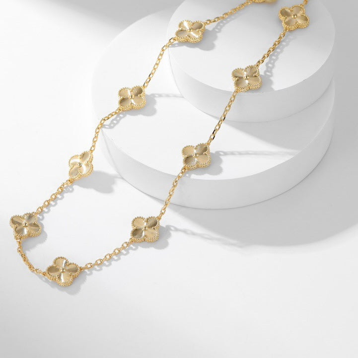 [Lora-Jewelry] COLLIER LASER TRÈFLE 10 MOTIFS