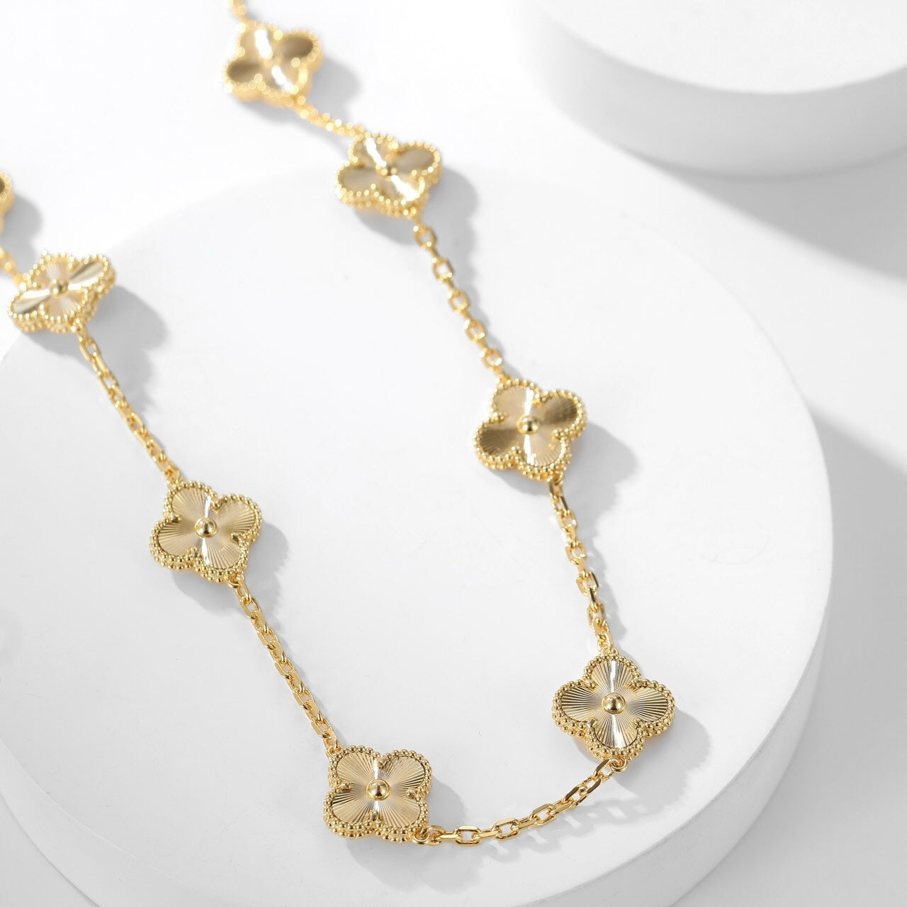 [Lora-Jewelry] COLLIER LASER TRÈFLE 10 MOTIFS