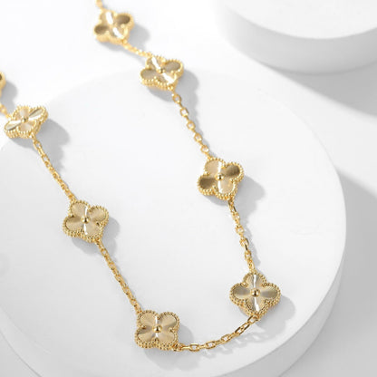 [Lora-Jewelry] COLLIER LASER TRÈFLE 10 MOTIFS