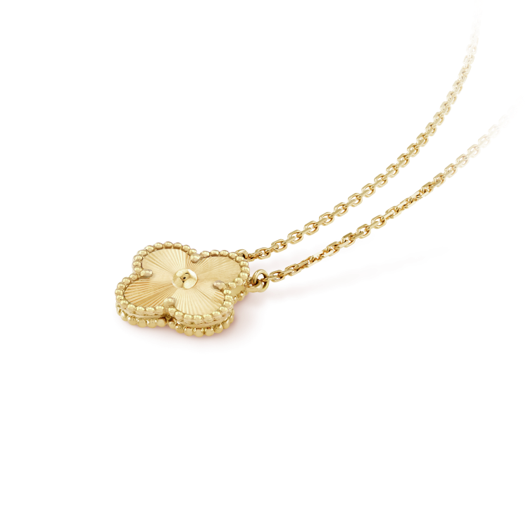 [ローラジュエリー]クローバー 15mm レーザーネックレス
