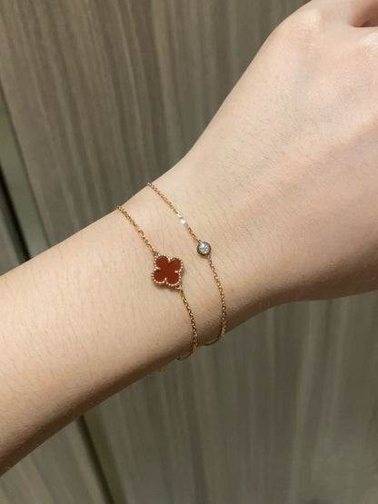 [ローラジュエリー]ダムール ダイヤモンド リンク ブレスレット