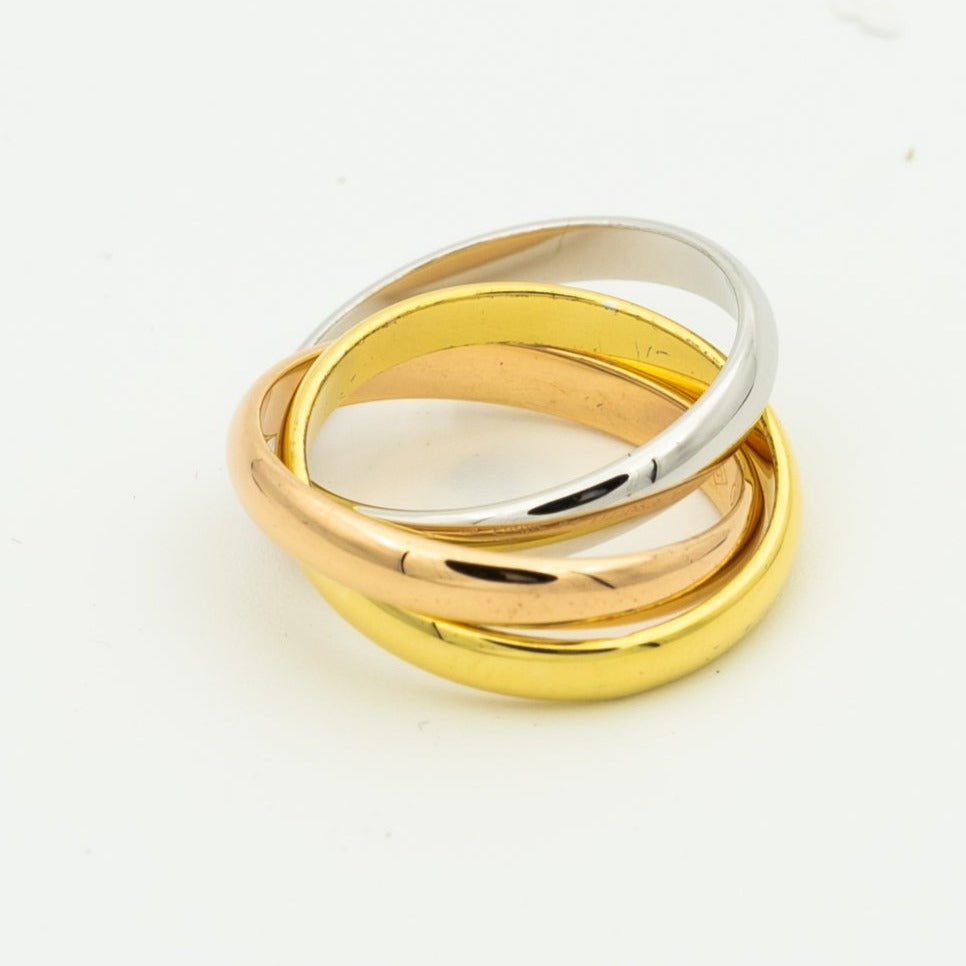 [Lora-Jewelry]TRINITY RING GOLD PINK GOLD SILVER