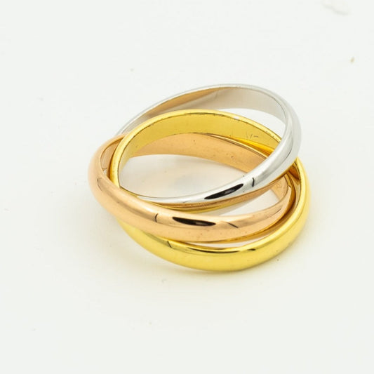 [Lora-Jewelry]TRINITY RING GOLD PINK GOLD SILVER
