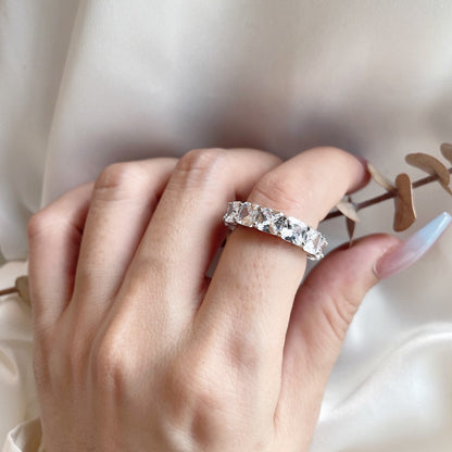 [Lora-Jewelry] Bague tennis élégante taille princesse