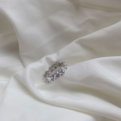 [Lora-Jewelry] Bague tennis élégante taille princesse