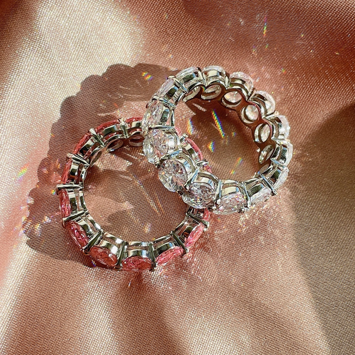 [Lora-Jewelry] Bague tennis allongée et délicate