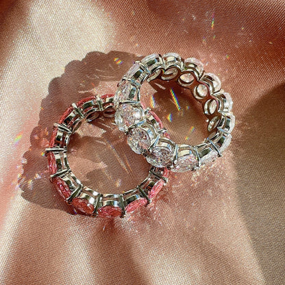 [Lora-Jewelry] Bague tennis allongée et délicate