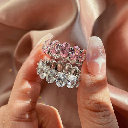 [Lora-Jewelry] Bague tennis allongée et délicate