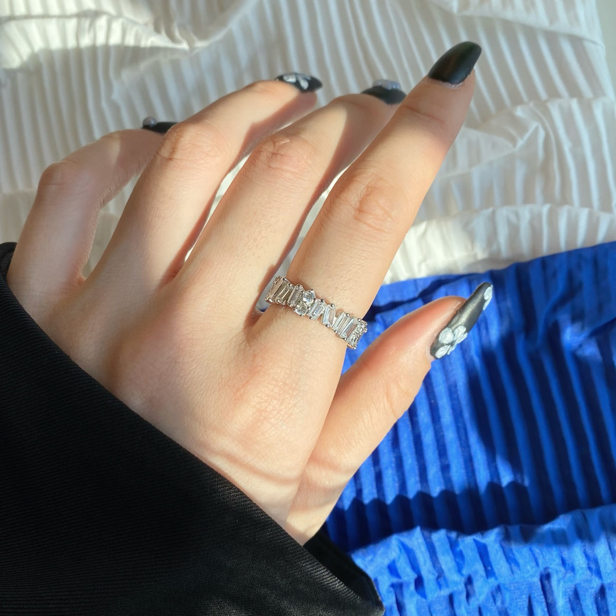 [Lora-Jewelry] Bague tennis délicate à formes multiples