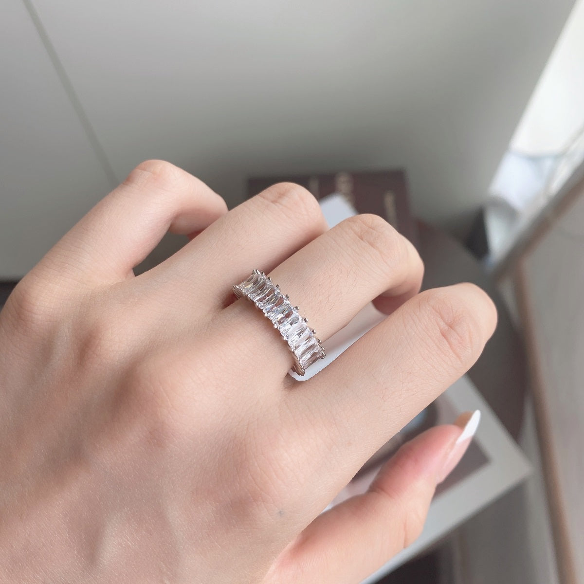[Lora-Jewelry] Bague unique et colorée à taille radiante
