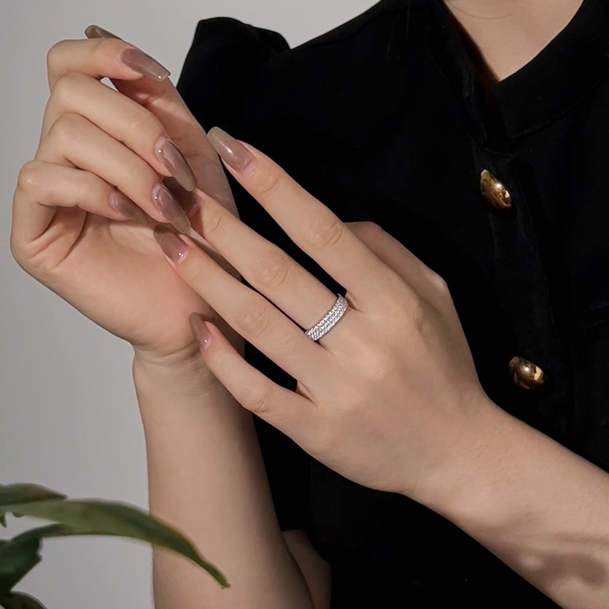 [Lora-Jewelry] Bague tennis ronde délicate