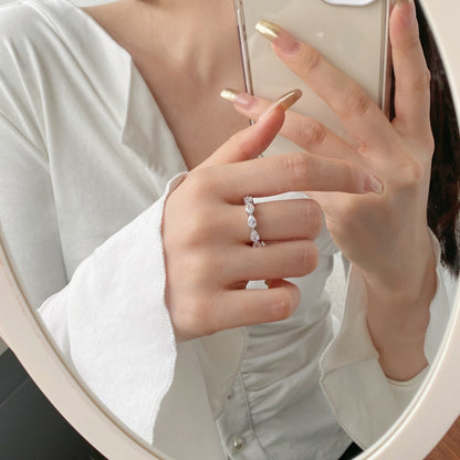 [Lora-Jewelry] Superbe bague tennis taille poire