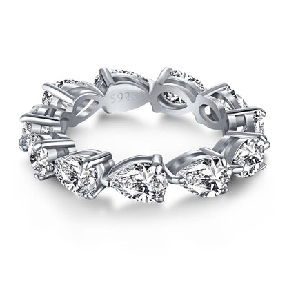 [Lora-Jewelry] Superbe bague tennis taille poire