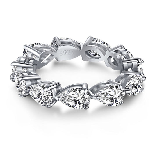 [Lora-Jewelry] Superbe bague tennis taille poire