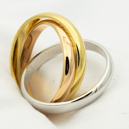 [Lora-Jewelry]TRINITY RING GOLD PINK GOLD SILVER