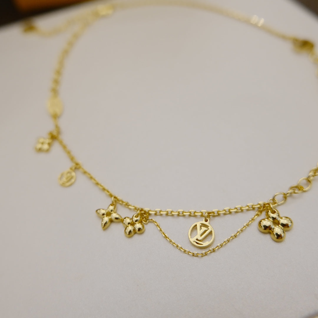 [Lora-Jewelry] COLLIER BLOOMING SOUPLE EN LAITON