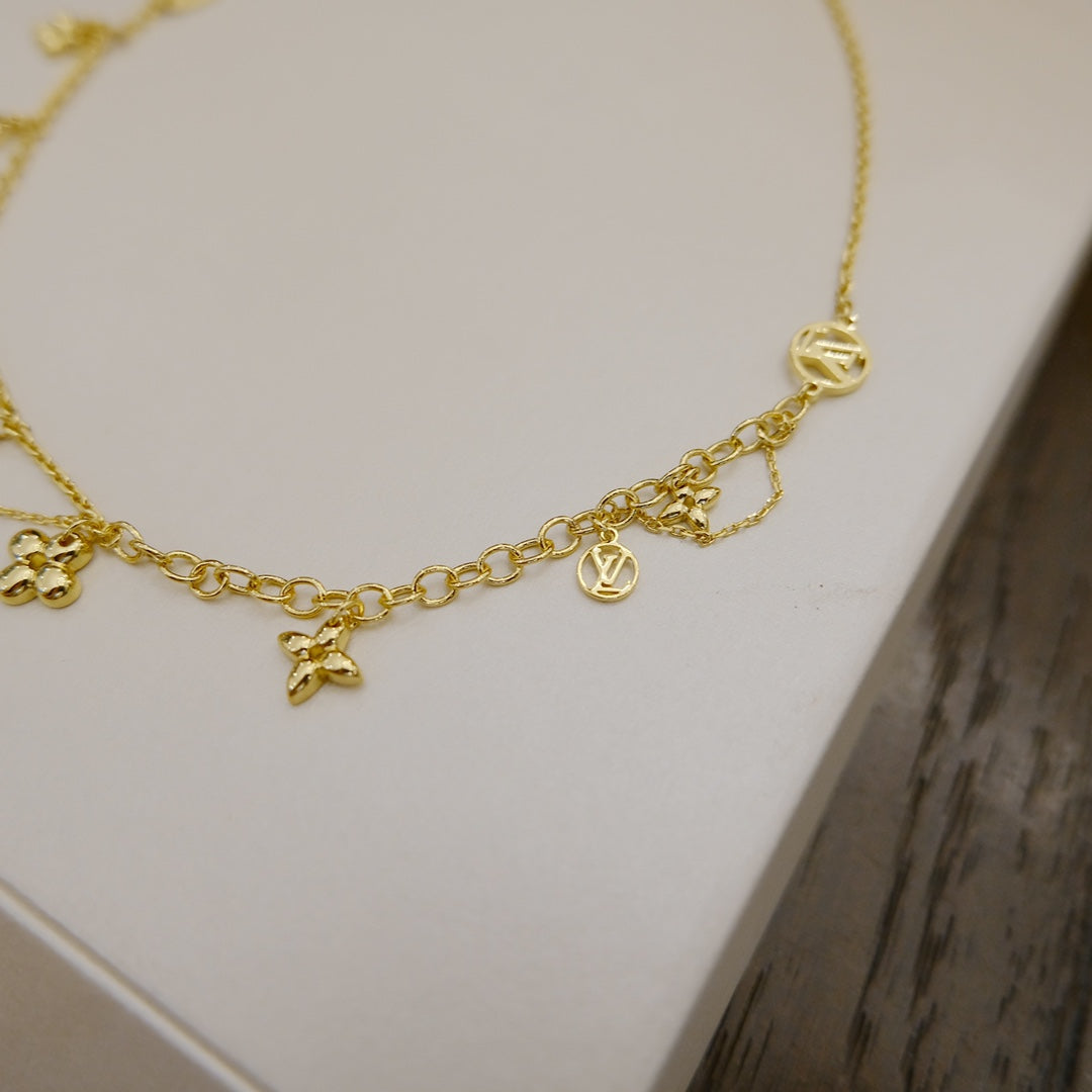 [Lora-Jewelry] COLLIER BLOOMING SOUPLE EN LAITON