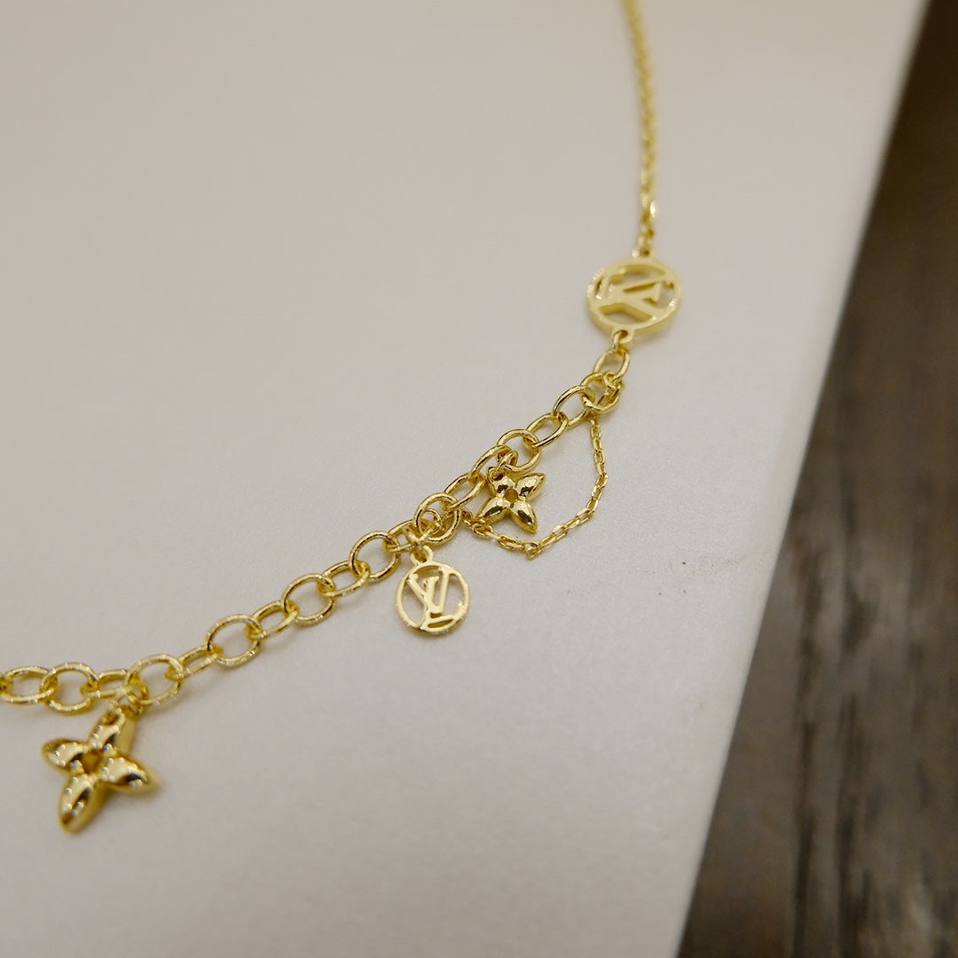 [Lora-Jewelry] COLLIER BLOOMING SOUPLE EN LAITON