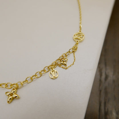 [Lora-Jewelry] COLLIER BLOOMING SOUPLE EN LAITON