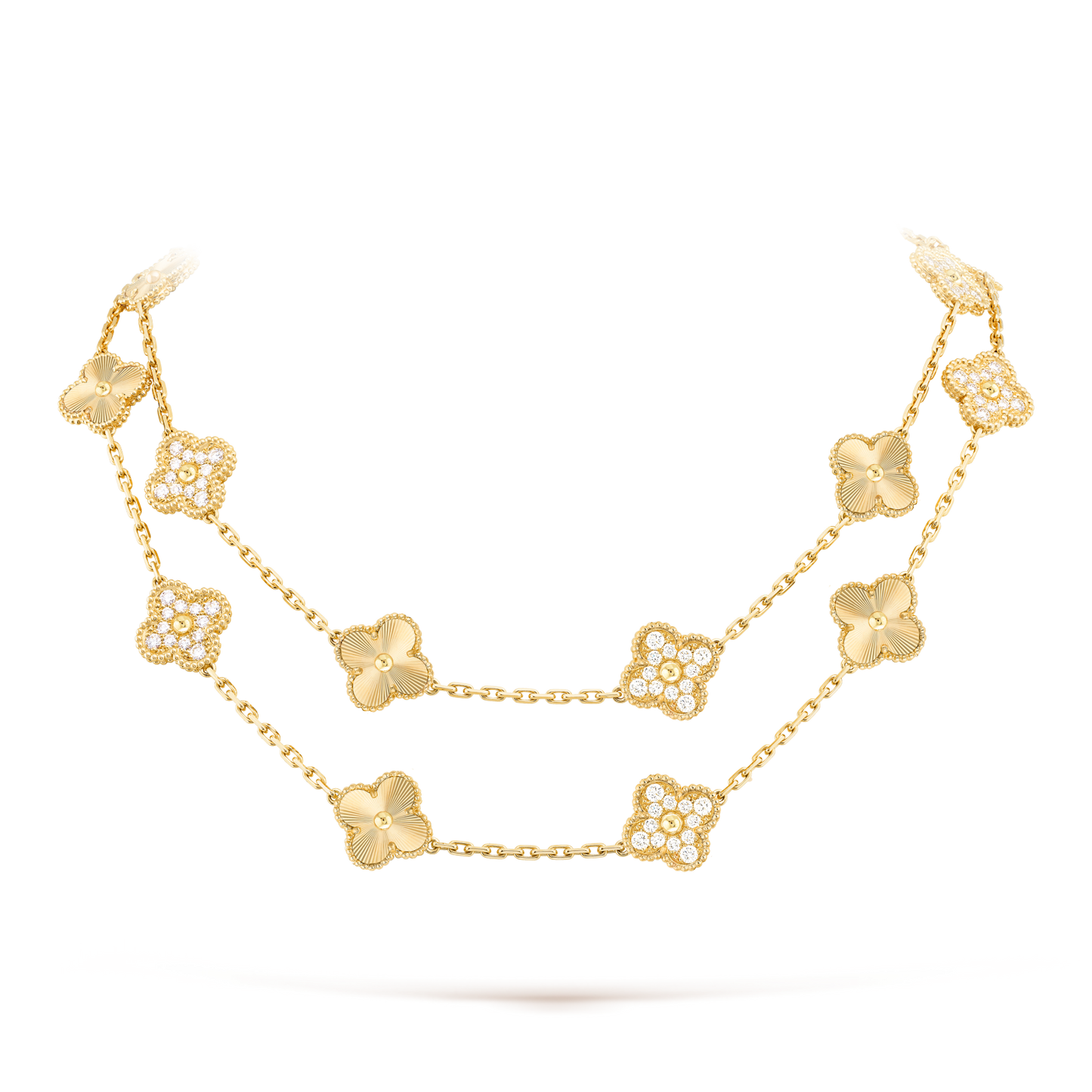[Lora-Jewelry] COLLIER TRÈFLE 20 MOTIFS LASER DIAMANT