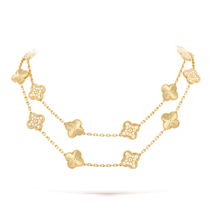 [Lora-Jewelry] COLLIER TRÈFLE 20 MOTIFS LASER DIAMANT