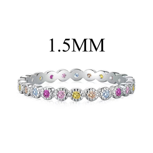 [Lora-Jewelry] Bague quotidienne scintillante et éclatante à taille ronde