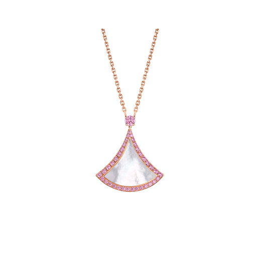 [ローラジュエリー]ドリームネックレス モップ ダイヤモンド ピンク