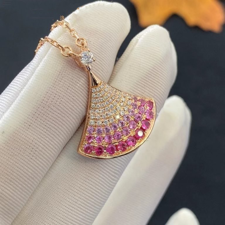 [ローラジュエリー]ドリームネックレス ピンクゴールド ピンクダイヤモンド