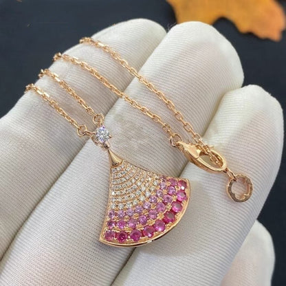 [ローラジュエリー]ドリームネックレス ピンクゴールド ピンクダイヤモンド