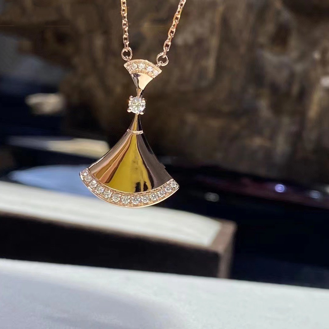[Lora-Jewelry]DREAM NECKLACE PINK GOLD DIAMOND
