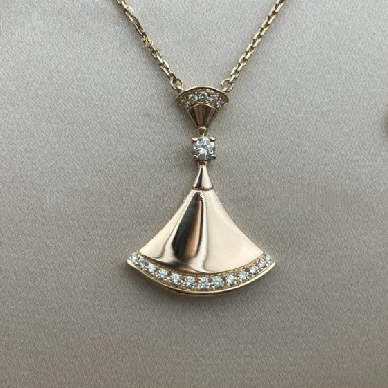 [Lora-Jewelry]DREAM NECKLACE PINK GOLD DIAMOND