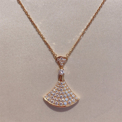 [ローラジュエリー]ドリームネックレス ピンクゴールド フルダイヤモンド