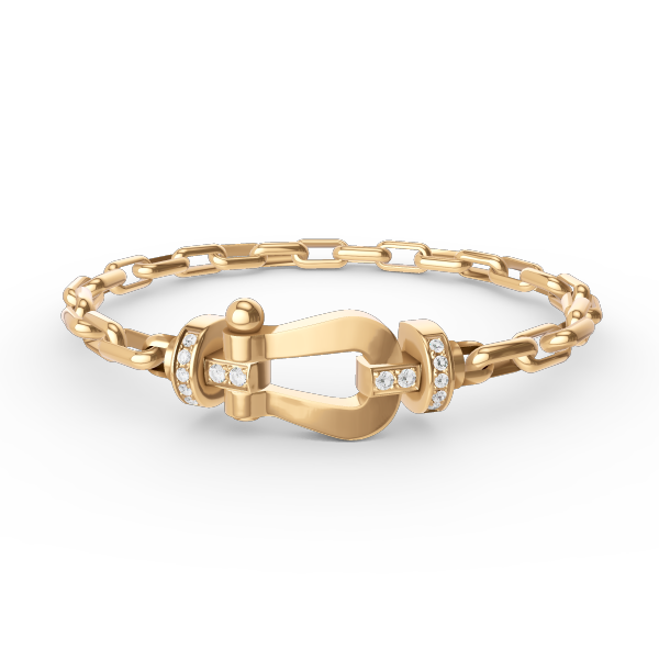 [Lora-Jewelry]FORCE LARGE HORSESHOE CLASP  METAL BRACELET