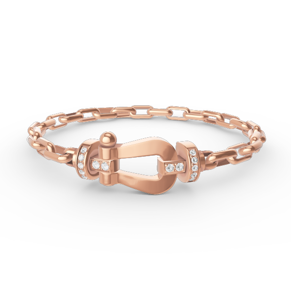 [Lora-Jewelry]FORCE LARGE HORSESHOE CLASP  METAL BRACELET