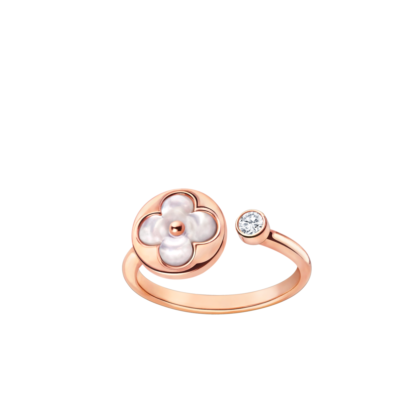 [Lora-Jewelry]SUN 1 DIAMOND PINK MOP RING